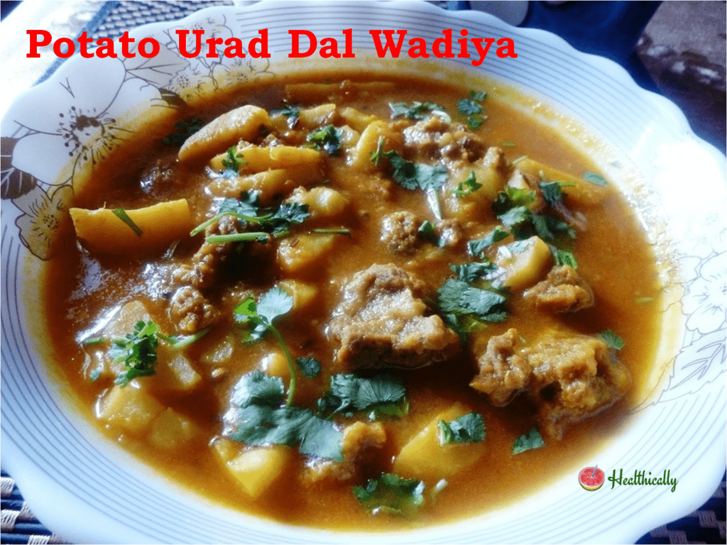 How To Make Potato Urad Dal Wadiya Recipe