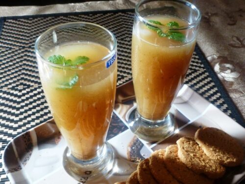 Healthy Aam Panna Concentrate with Jaggery | No Refined Sugar Raw Mango Drink