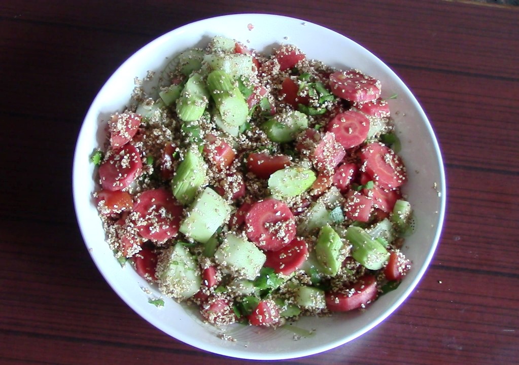 Popped Amaranth Seeds Salad | Easy Protein Rich Salad With Millet