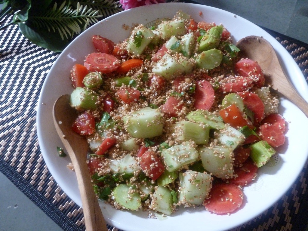 Popped Amaranth Seeds Salad | Easy Protein Rich Millet Salad