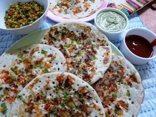 Mix Vegetable Uttapam | Soft & Healthy South Indian Breakfast