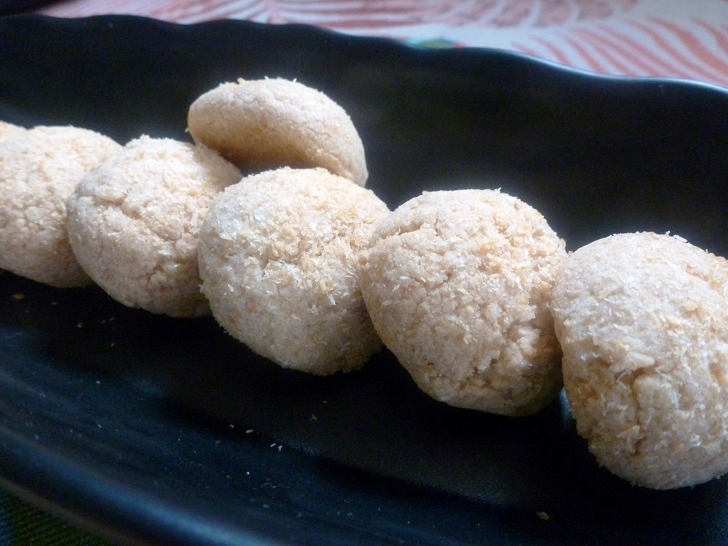 EgglessWhole Wheat Coconut Cookies(No Baking Powder or Baking Soda)