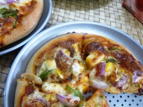 Paneer Corn Pizza | Pizza hut Style Personal Pizza