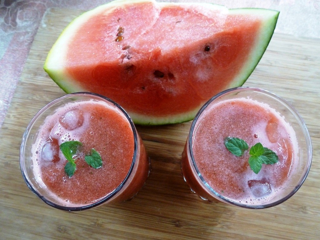 5 Minute Watermelon Mint Juice( No Added Sugar)