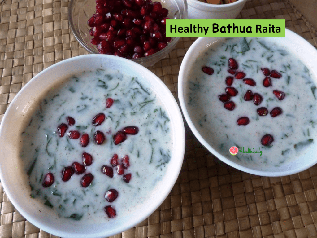 Healthy Bathua Raita | Easy Raita Recipe With Chenopodium