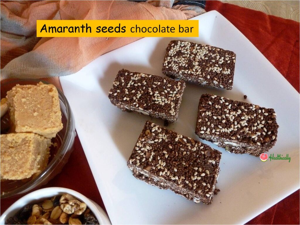 Amaranth Seeds & Dark Chocolate Energy Bar | Instant Rajgira Snack