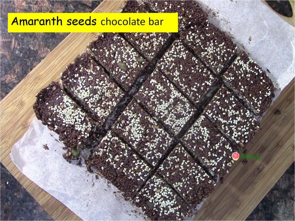 Amaranth Seeds & Dark Chocolate Energy Bar | Instant Rajgira Snack