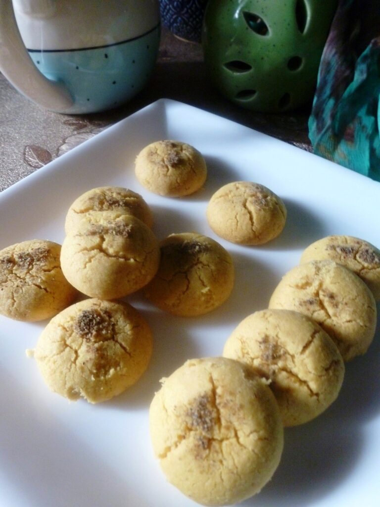 4 Ingredient Besan Nankhatai | Easy Eggless Indian Cookies