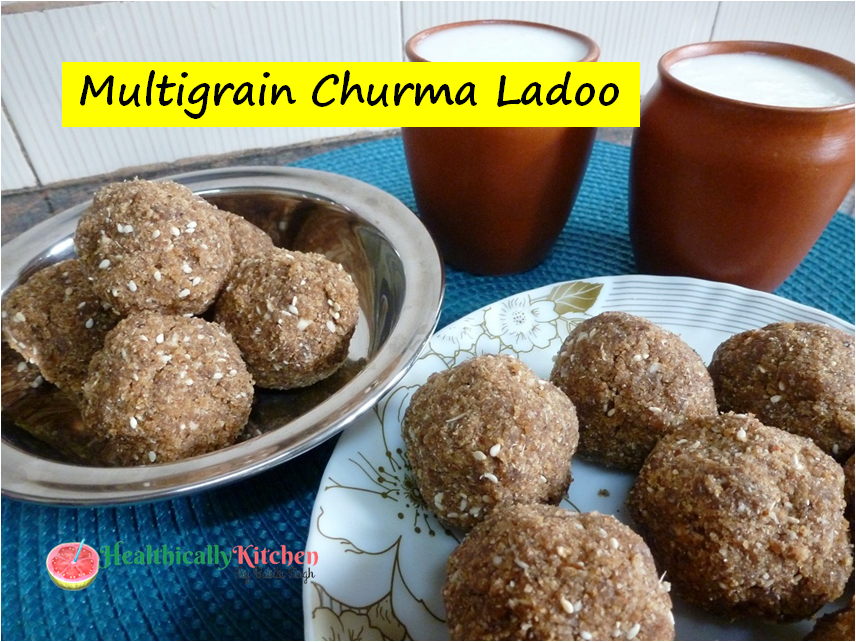 Quick Multigrain Churma ladoo Recipe | Churma Ladoo Recipe without Frying