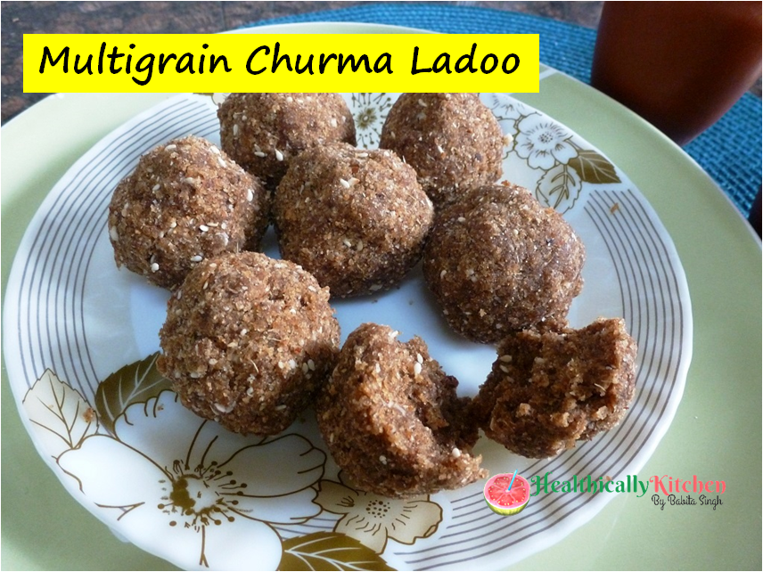 Quick Multigrain Churma ladoo Recipe | Churma Ladoo Recipe without Frying