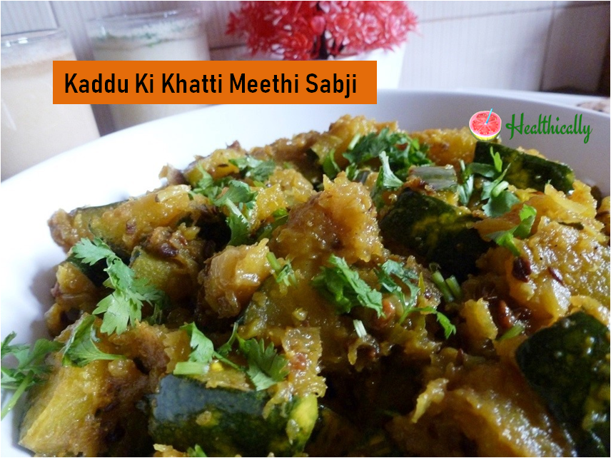 Khatti Meethi Kaddu Ki Sabzi | Easy Pumpkin Dry Veg