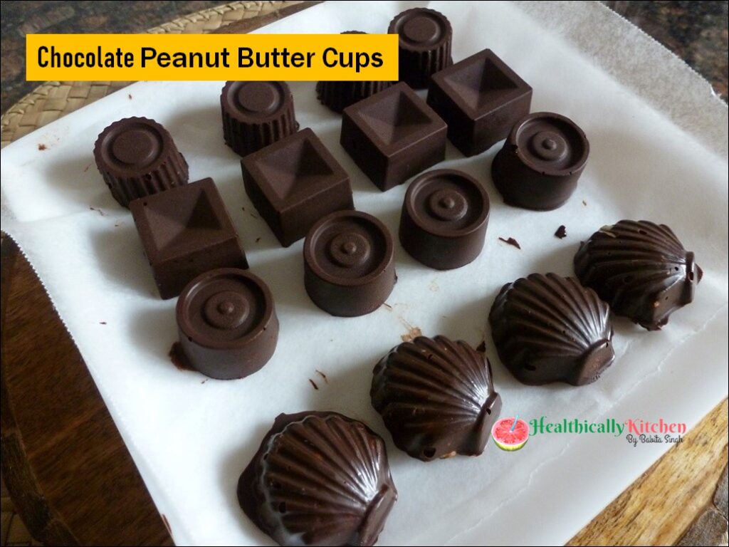 Homemade Healthy Dark Chocolate Peanut Butter Cups (No Sugar)