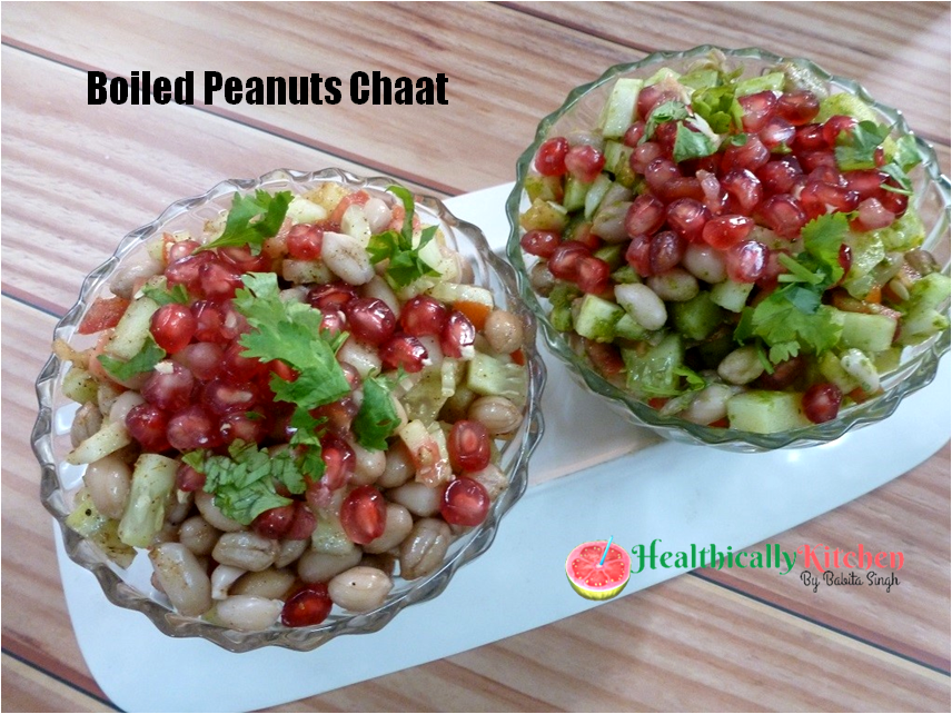 Easy High Protein Boiled Peanut Chaat | Boiled Peanut Salad for Weight Loss