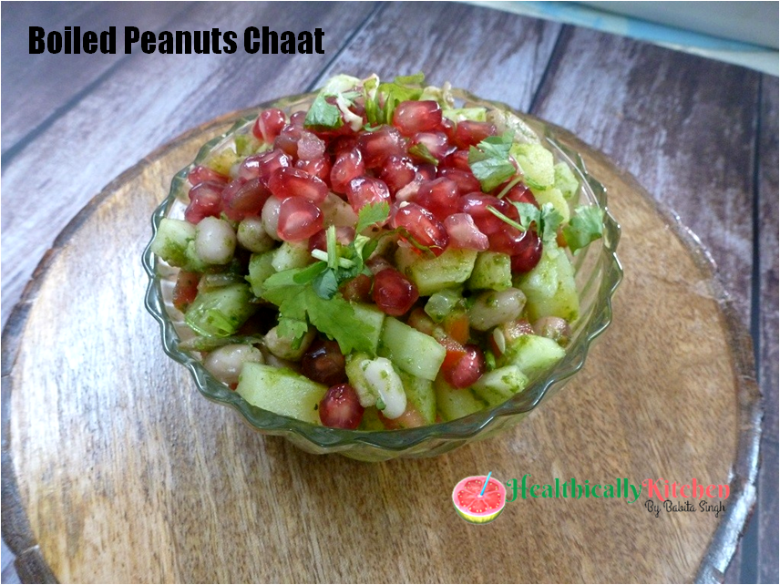 Easy High Protein Boiled Peanut Chaat | Boiled Peanut Salad for Weight Loss