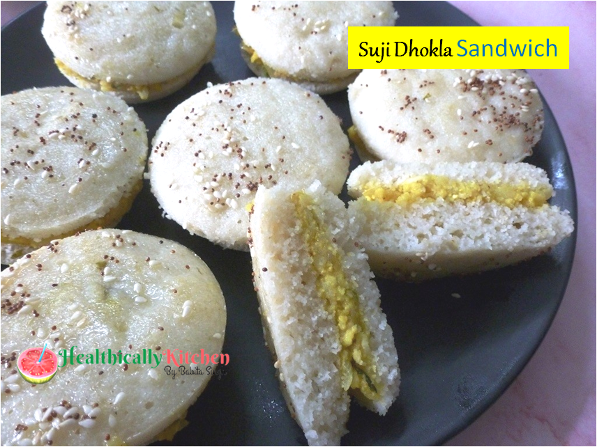 Easy Suji Dhokla Sandwich | Healthy Breakfast Recipe With Semolina