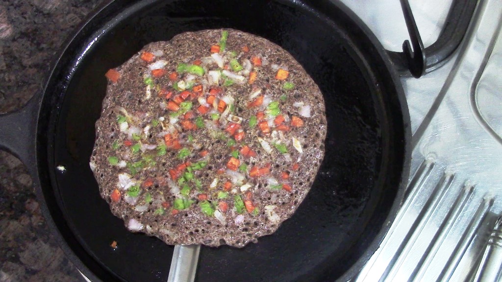 Fermented Ragi Vegetable Uttapam