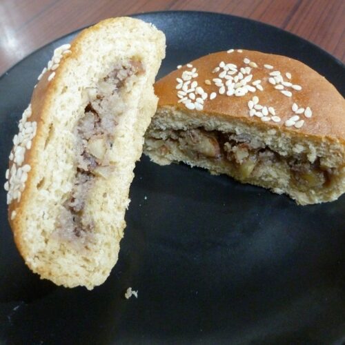 Mawa Stuffed Bun | Eggless Thengai Bun Recipe