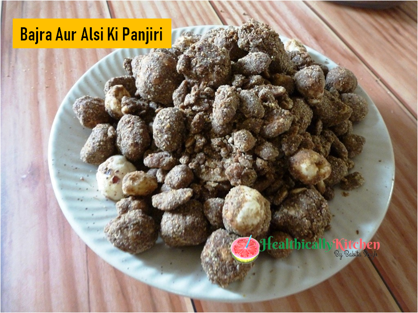 Winter Special Bajra Panjiri with Jaggery | Alsi Bajra Panjiri Recipe