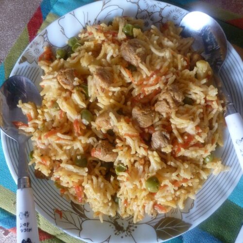 soya chunks veg pulao