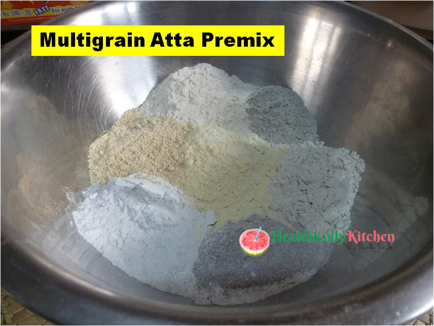 Homemade Multigrain Flour | 9 Grains Atta Premix Recipes 1 Homemade Multigrain Flour (Atta) at Home