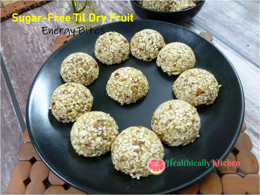 Sugar-Free Til Laddu | Healthy No Bake Energy Bites 3 Healthy No Bake Energy Bites