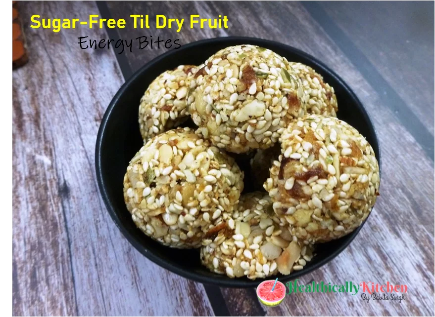 Sugar-Free Til Laddu | Healthy No Bake Energy Bites 4 Sugar-Free Til Laddu | Easy No Bake Energy Balls with Dates