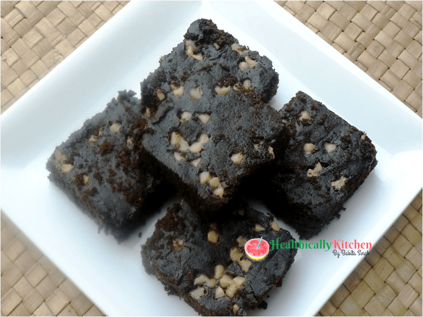 Eggless Brownie Recipe without Chocolate | Simple Brownie Recipe