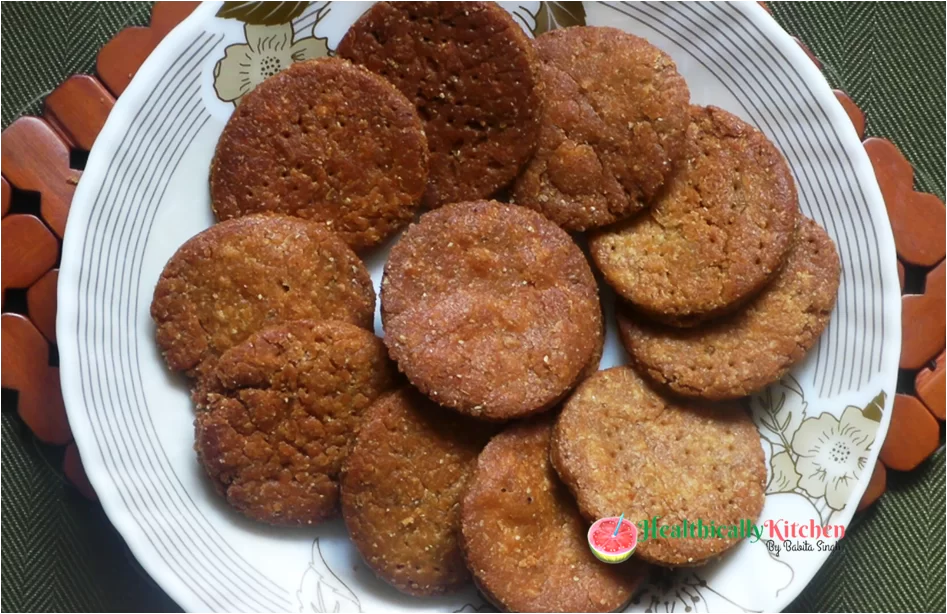 Meethi Mathri Recipe with Jaggery | Healthy Oat & Atta Sweet Snack 1 Sweet Mathri Recipe with Jaggery | Healthy Oat & Atta Sweet Snack