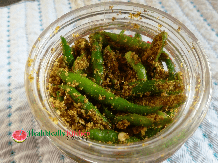 Instant Green Chilli Pickle | Hari Mirch ka Achar