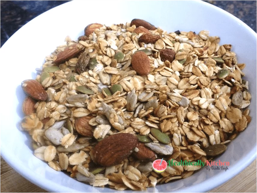 Healthy Sugar-Free Granola Recipe | Homemade Granola with Nuts & Seeds 2 Homemade Oats Granola Recipe for Weight Loss