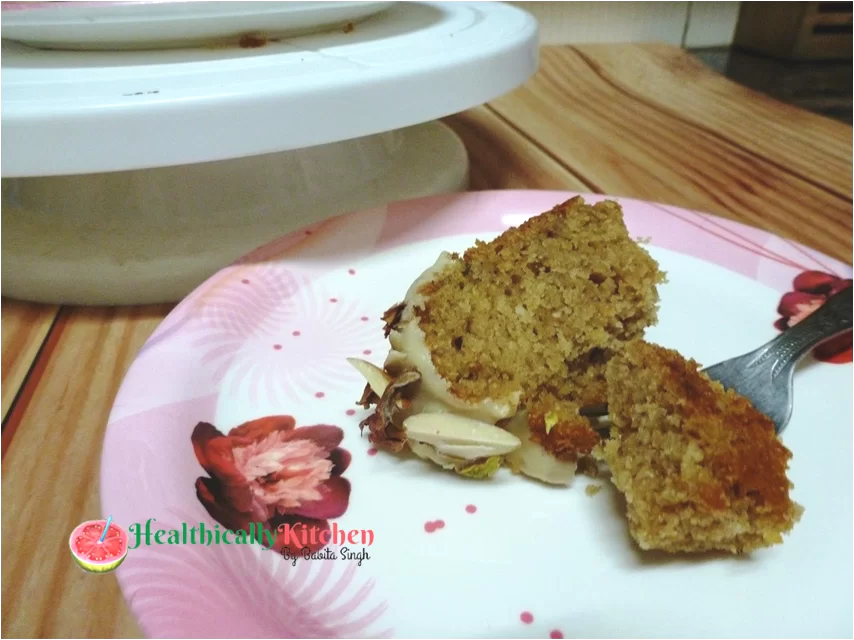 Eggless Thandai Mawa Cake | Healthy Holi Special Indian Fusion Dessert 2 eggless Thandai Mawa Cake