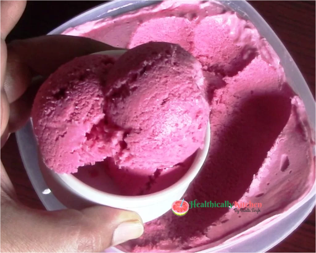 Healthy Strawberry Icecream
