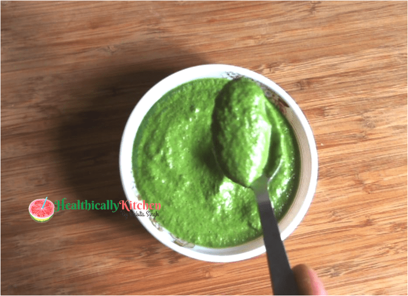 How to Make Coriander Mint Chutney With Yogurt(Curd)