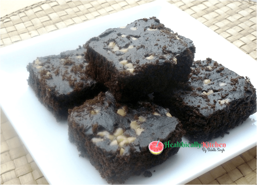 Eggless Brownie Recipe without Chocolate | Simple Brownie Recipe