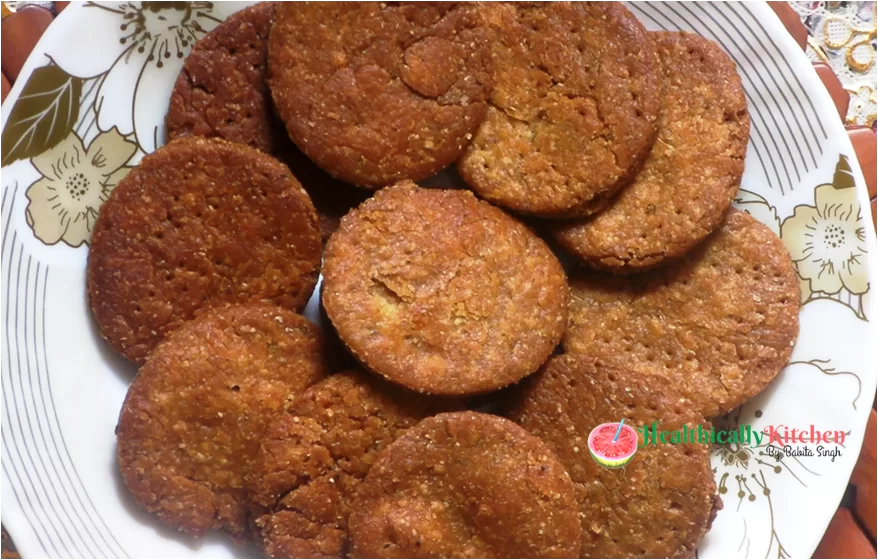 Meethi Mathri Recipe with Jaggery | Healthy Oat & Atta Sweet Snack 22 Oat & Atta Meethi Mathri Recipe