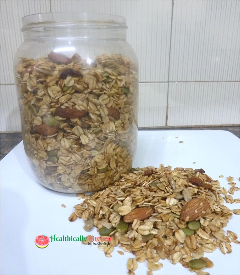 Healthy Sugar-Free Granola Recipe | Homemade Granola with Nuts & Seeds 19 Best Crispy Homemade Granola for Weight Loss | Granola Cereal