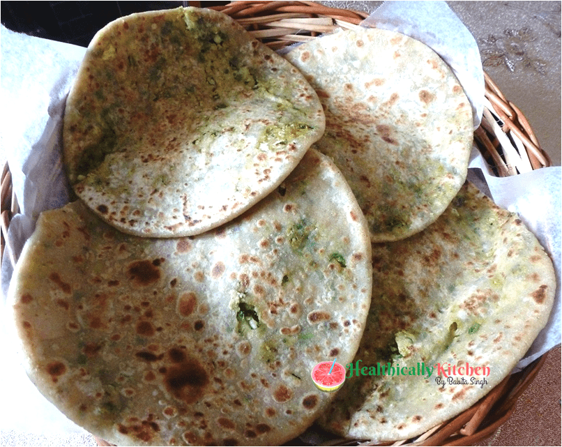 Stuffed Cauliflower Methi Paratha Recipe | Gobhi Methi ke Parathe 