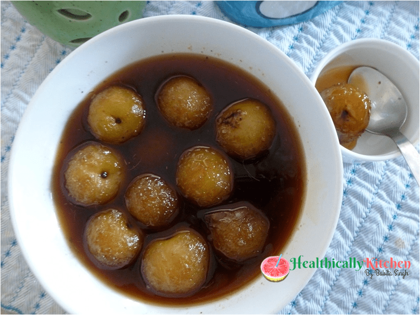 Quick Amla ka Murabba With Jaggery Recipe (In Pressure Cooker)