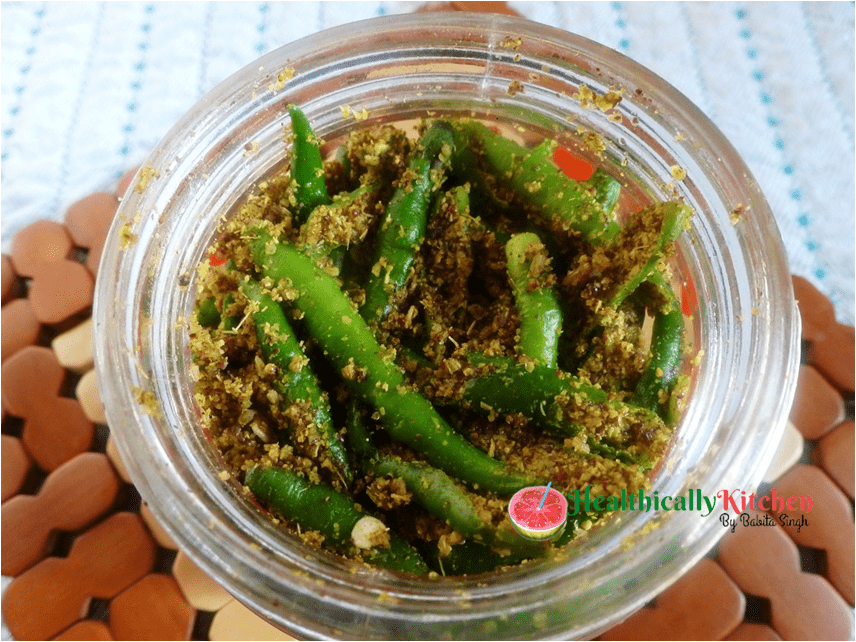 Instant Green Chilli Pickle | Hari Mirch ka Achar