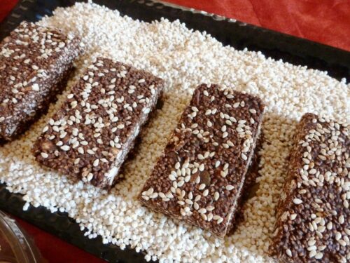No Sugar Rajgira Energy Bar | Amaranth Chocolate Healthy Millet Snack Recipe
