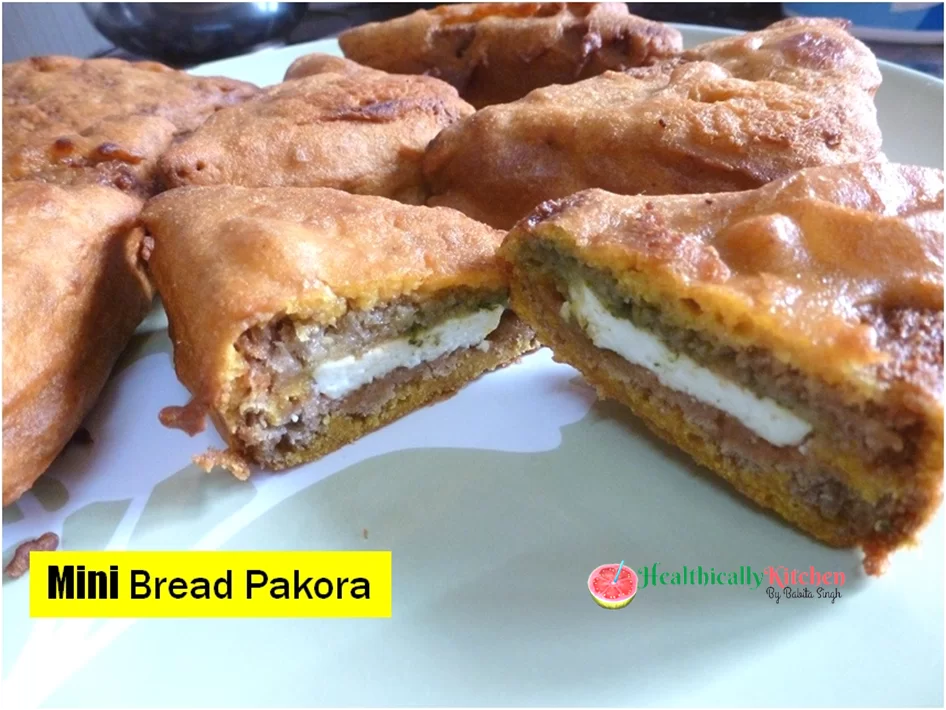 Mini Bread Pakora Recipe Without Potato | Easy Monsoon Snack 1 Mini Bread Pakora Recipe