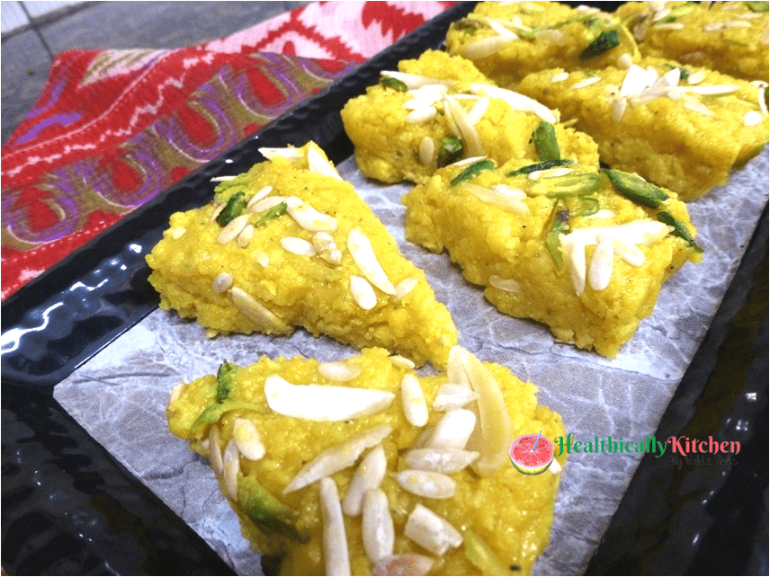 Easy Mango Kalakand Recipe (No Mawa, No Condensed Milk)