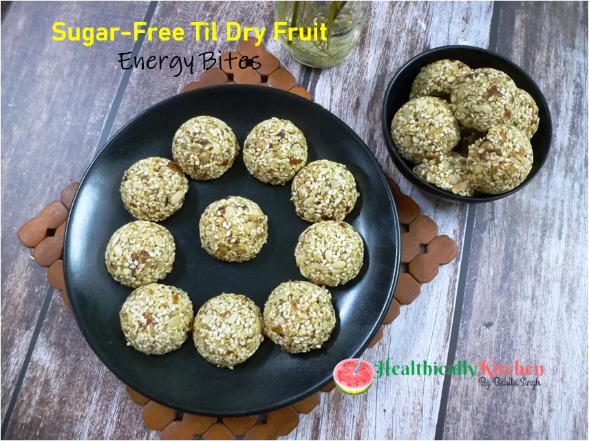 Sugar-Free Til Laddu | Healthy No Bake Energy Bites 2 Til Laddu Recipe