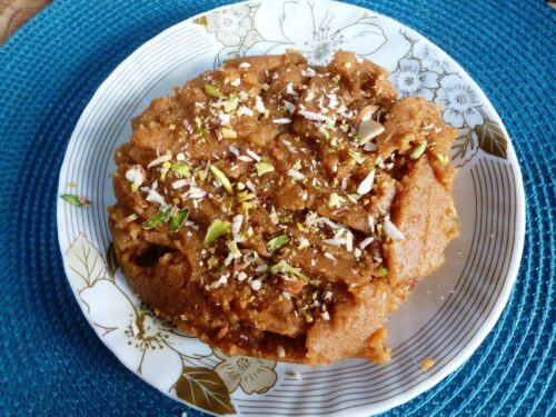Besan Ka Halwa Without Milk | Healthy Jaggery Halwa Recipe