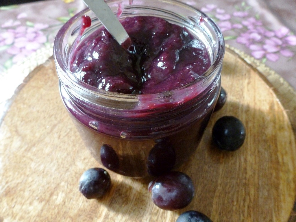 Black Grapes Jam | 2 Ingredient Instant Jam Recipe