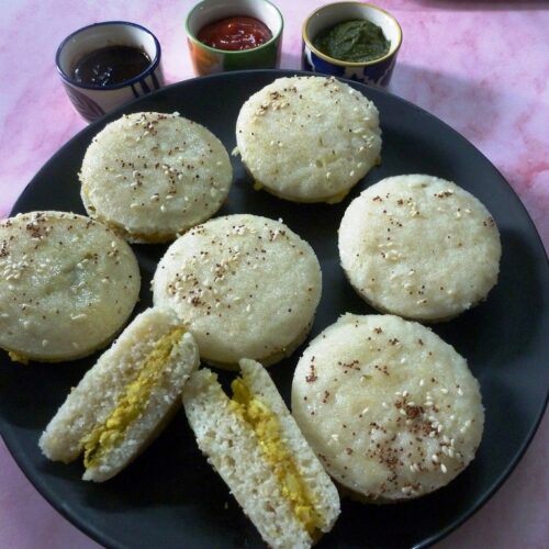 suji dhokla sandwich