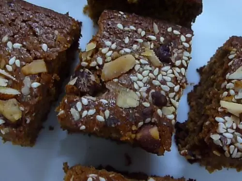 oats jaggery cake