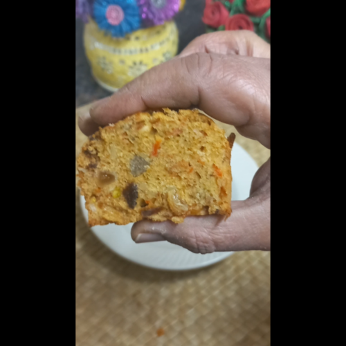 Healthy Carrot Plum Cupcakes (No Eggs)