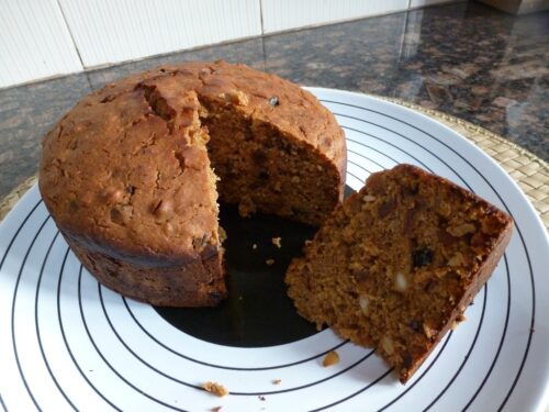Eggless Christmas Fruit Cake (No Milk, No Curd) – Soft & Rich Plum Cake