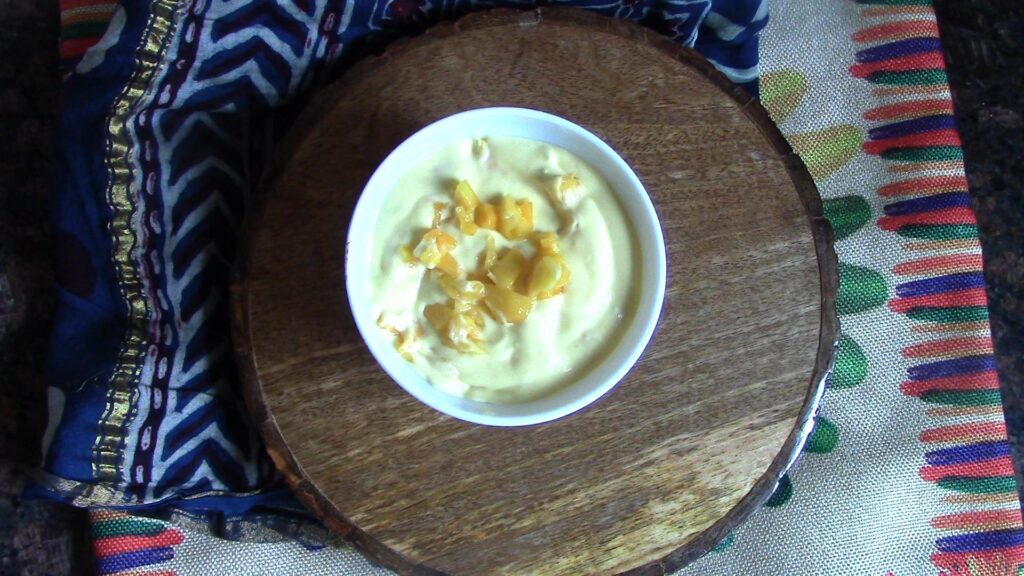 Mango flavored dahi